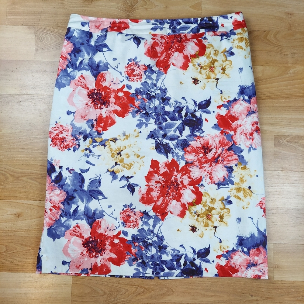 Long Tall Sally Size 16 Floral Pencil Skirt Spring